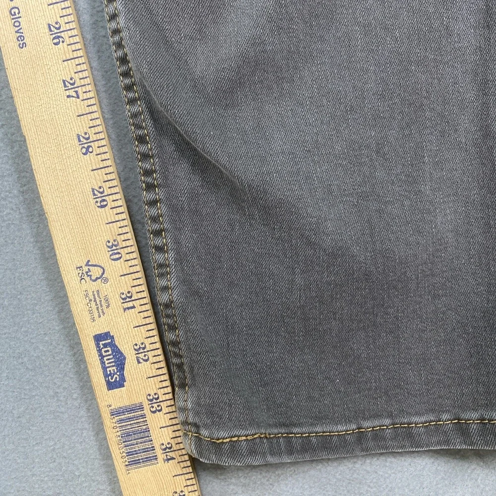 Levi 505 Mens Jeans 38x32 Grey Straight Leg